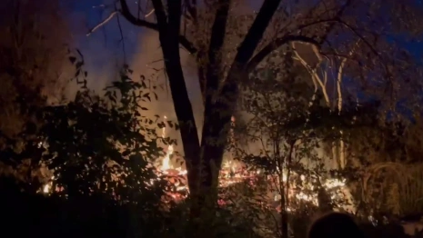 Во владимирском СНТ Текстильщик сгорел дачный дом