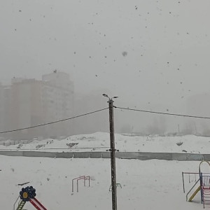 Во Владимире 8 марта повалил снег хлопьями