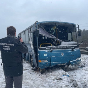 Криминалисты выехали на место ДТП с рейсовым автобусом под Владимиром