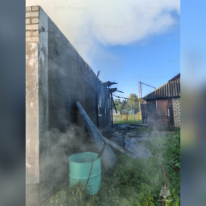 В деревне под Александровом огонь охватил огромную площадь в частном доме