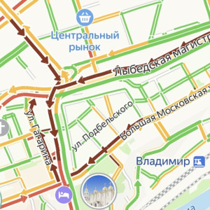 Центр Владимира встал в «глухих» пробках вечером 20 сентября