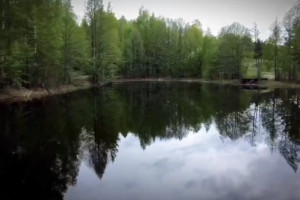 Блогер показал озеро Глубокое в Муроме под водой