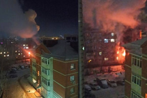 В Александрове вспыхнула квартира