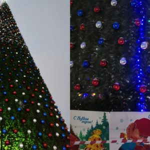 Во Владимире у Белого дома нарядили елку