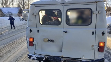 На М-7 во Владимирской области автобус с пассажирами в салоне влетел в УАЗ