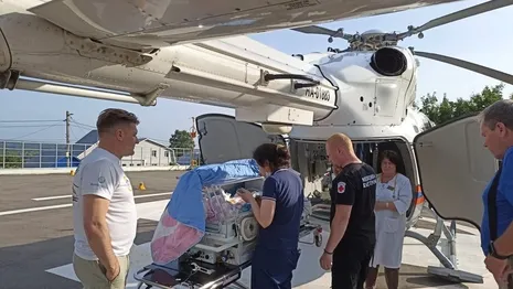 Впервые из Владимира недоношенного новорожденного отправили на вертолете в Москву