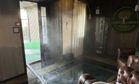 В Кольчугино загорелся гостиничный комплекс Green Garden