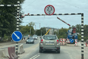 В Коврове вновь перекрыли Павловский мост