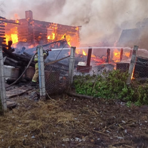 Во Владимирской области сгорел дотла жилой дом площадью 120 квадратных метров