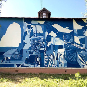 Во Владимире нарисовали граффити-ностальгию