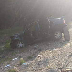 В Судогодском районе легковушка улетела в кювет после ДТП