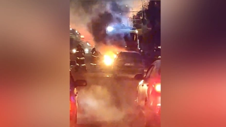 Во Владимире сгорел салон легковушки на проспекте Ленина 