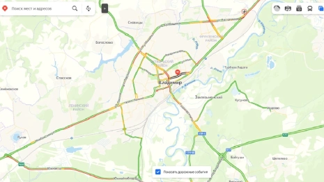 Владимир встретил первый выходной пробками