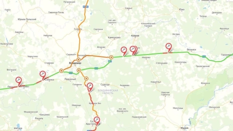 Участки ремонта федеральных дорог во Владимирской области нанесли на карту