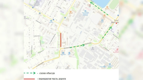 В Гусь-Хрустальном перекроют дорогу на улице Старых Большевиков