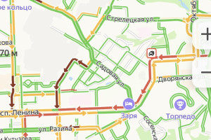 В центре Владимира из-за аварии с Lexus выросла пробка