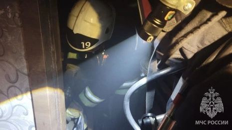 Мужчина отравился угарным газом при пожаре из-за короткого замыкания в Гусь-Хрустальном
