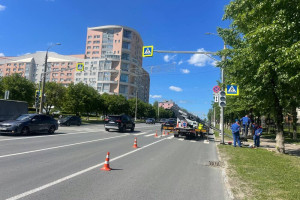 Во Владимире на Октябрьском проспекте установили новый светофор