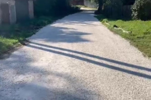 В селе Суздальского района проблемную дорогу засыпали щебенкой