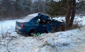 В Гусь-Хрустальном районе 67-летний автомобилист погиб после наезда на дерево