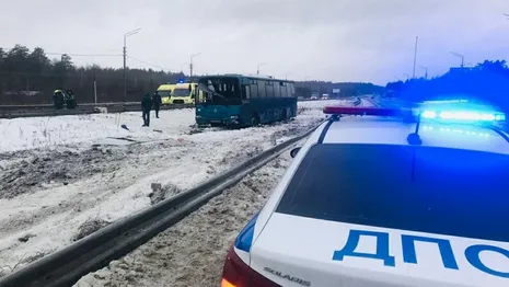 Полиция показала видео с места ДТП с автобусом во Владимирской области