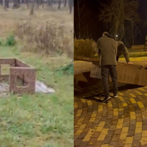 Муромские подростки сломали дизайнерские лавочки в парке