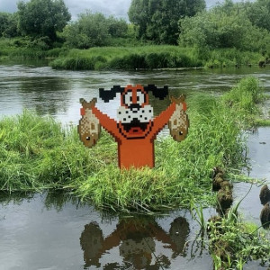 На Нерли во Владимирской области затонул арт-объект от художника Мишкина