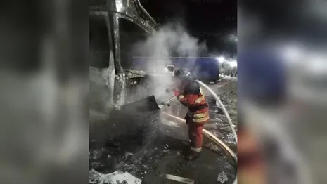 Во Владимирской области 40-летний водитель загоревшейся фуры получил ожоги рук и ног