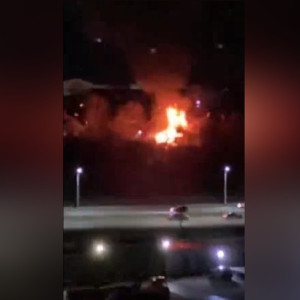 Жители Владимира сняли на видео мощный пожар