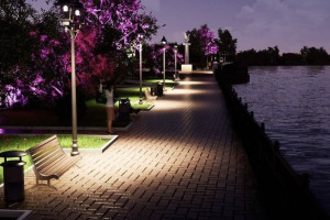 В Гусь-Хрустальном показали проект благоустройства набережной у озера