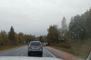 Land Cruiser улетел в кювет на Юрьев-Польском шоссе