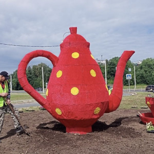 Во Владимире на Лыбедской магистрали появились новые арт-объекты