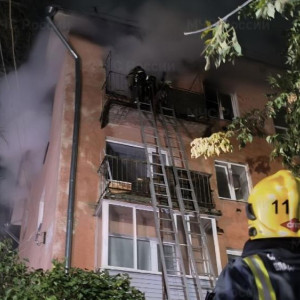 Во Владимире при пожаре на улице Усти-на-Лабе пострадал 43-летний мужчина