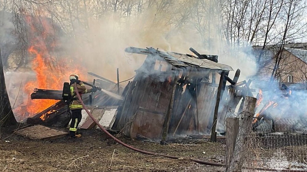 В Коврове огонь охватил сарай во дворе жилых домов - День во Владимире