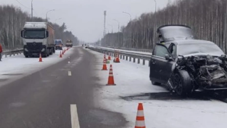На М-12 во Владимирской области столкнулись BMW и фура