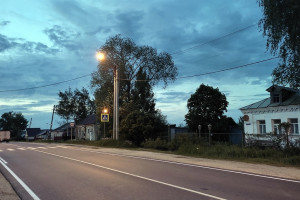 В трех селах Владимирской области обновили дорожную разметку