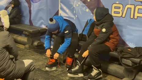 Во Владимире открыли каток в парке Пушкина