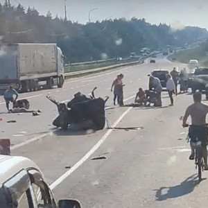 Появилось видео ДТП с погибшей, при котором «разорвало» ВАЗ на М-7 во Владимирской области