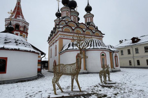 Суздаль украсили новогодними фигурами