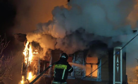 При пожаре в частном доме в Меленковском районе погиб мужчина