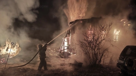 При пожаре в деревне под Ковровом 46-летняя женщина получила ожоги рук