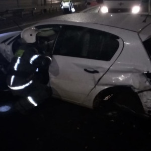 На платнике М-12 во Владимирской области перевернулась машина