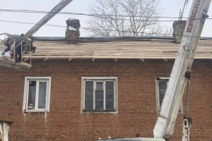 В Киржаче восстановили рухнувшую крышу 2-этажного дома