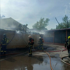 В Коврове произошел крупный пожар в производственном здании