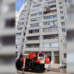 В Владимире во время пожара на 8 этаже спасли 15 человек