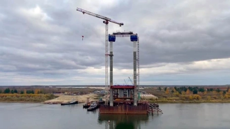 Во Владимирской области показали на фото строящийся мост через Оку на М-12