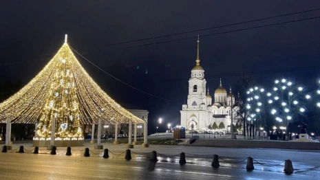 Во Владимире зажглась главная новогодняя ель