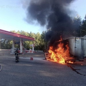 На заправке в Петушинском районе вспыхнула ГАЗель