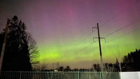 Во Владимирской области запечатлели красивейшее северное сияние