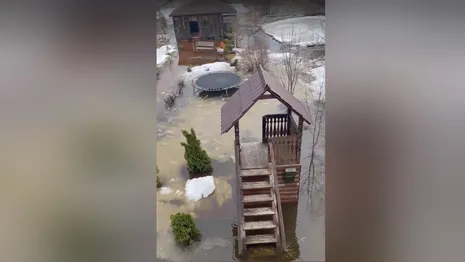 Во Владимирской области жители показали видео затопленной деревни